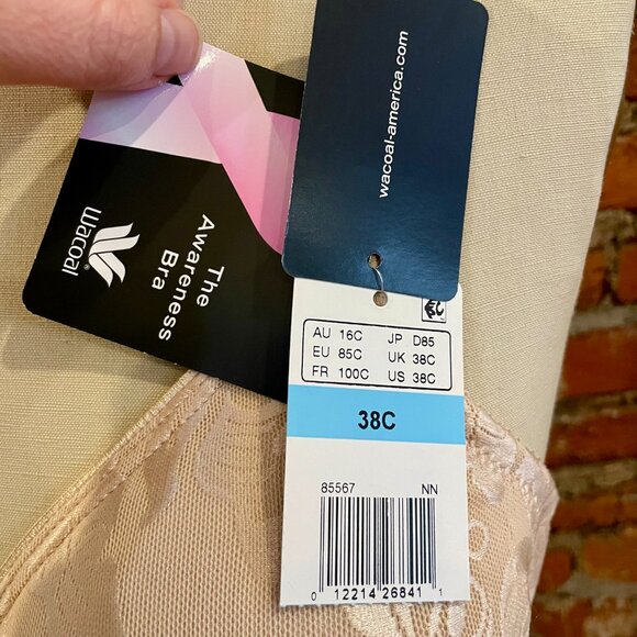 WACOAL Awareness Underwire Bra 38C Nude color NWT - Picture 4 of 5
